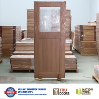 Laundry Small Clear Glass Solid Timber Doors