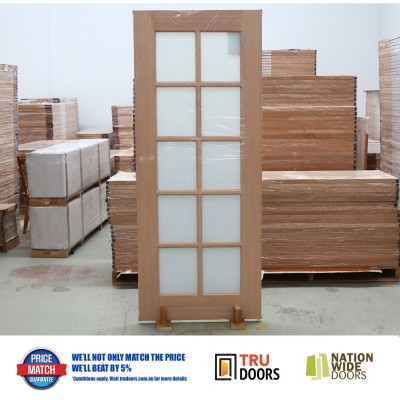 10 LITE Translucent Frosted Glass Solid Timber Doors