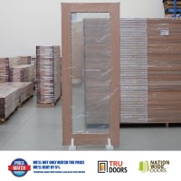 1 LITE Clear Glass Solid Timber Doors