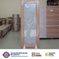 1 LITE Translucent Frosted Glass Solid Timber Doors