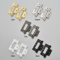 A Pair of Stainless Steel Easy Fit Hinges with Screw