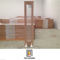 1 LITE BIFOLD CLEAR SAFET GLASS SOLID TIMBER FRENCH DOORS