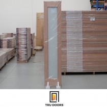 1 LITE BIFOLD TRANSLUCENT SAFET GLASS SOLID TIMBER FRENCH DOORS